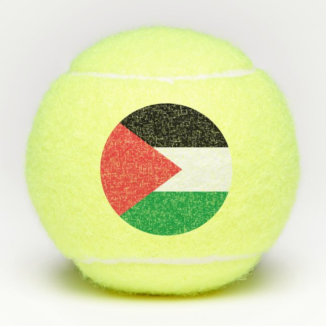 Penn-Tennisball mit Flagge Palästinas Tennisbälle (Vorderseite)