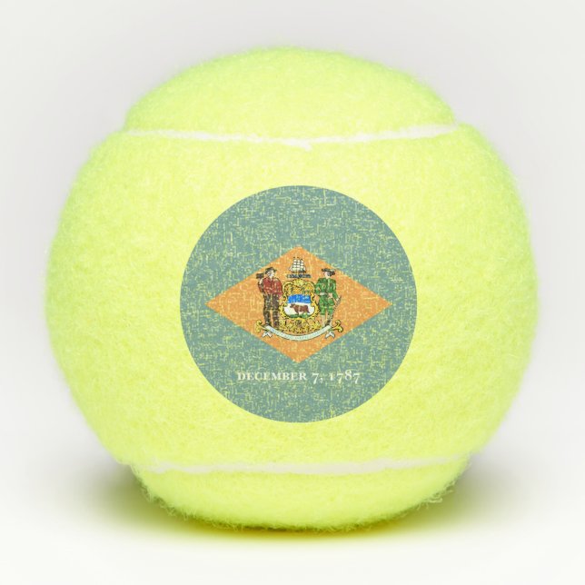 Penn Tennisball mit Flagge von Delaware, USA Tennisbälle (Vorderseite)
