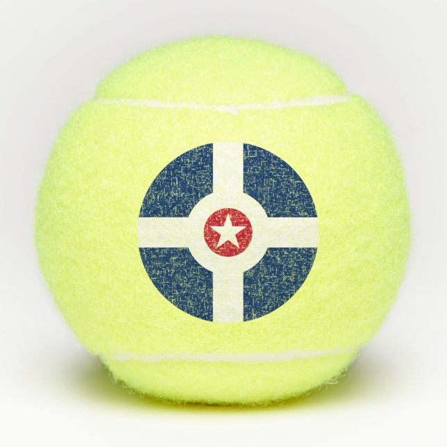 Penn Tennisball mit Flagge von Indianapolis, USA Tennisbälle (Vorderseite)