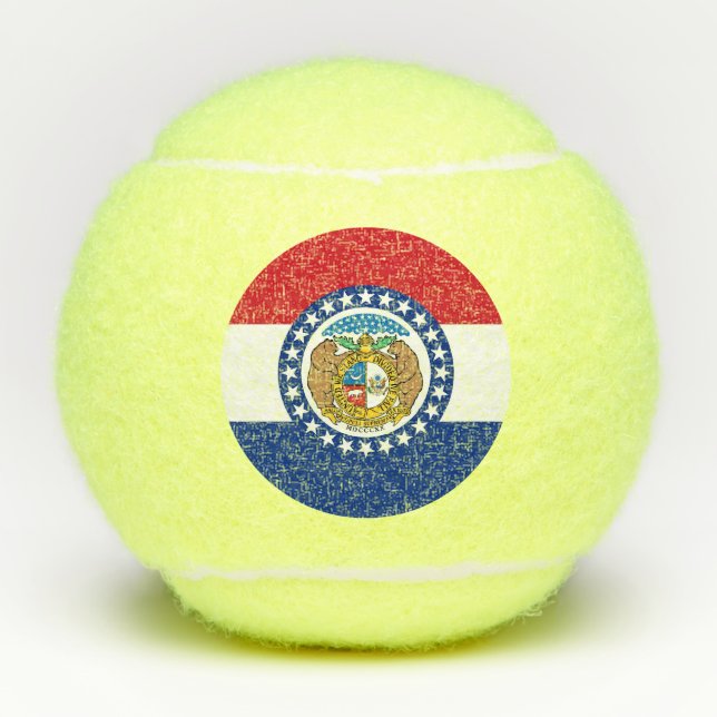 Penn Tennisball mit Flagge von Missouri, USA Tennisbälle (Vorderseite)