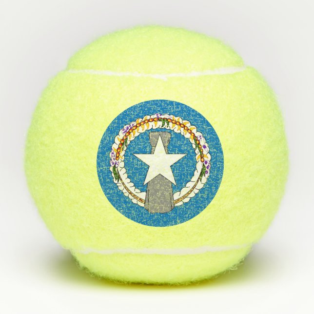Penn Tennisball mit Flagge von Nord-Mariana USA Tennisbälle (Vorderseite)