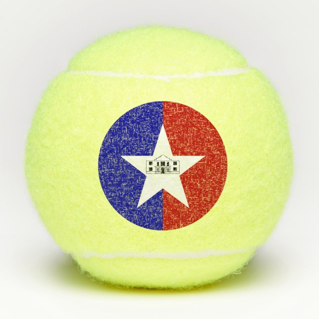 Penn Tennisball mit Flagge von San Antonio, USA Tennisbälle (Vorderseite)