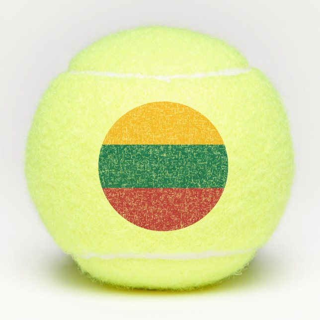 Penn-Tennisball mit litauischer Flagge Tennisbälle (Vorderseite)