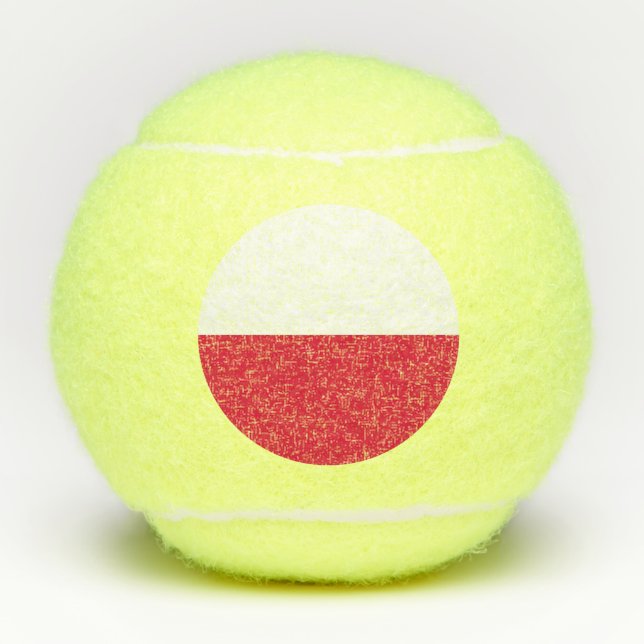 Penn Tennisball mit polnischer Flagge Tennisbälle (Vorderseite)