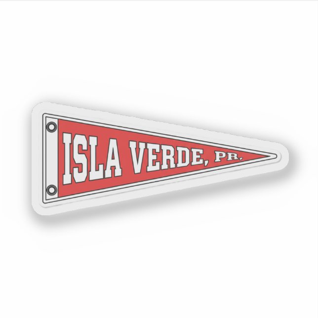 Pennant of Isla Verde, Puerto Rico Aufkleber (Vorderseite)