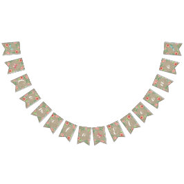 Pennant Rose Baby Girl Name BOHO Kinderzimmer Room Wimpelkette