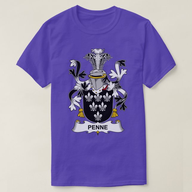 Penne Coat of Arms Familienwappen T-Shirt (Design vorne)