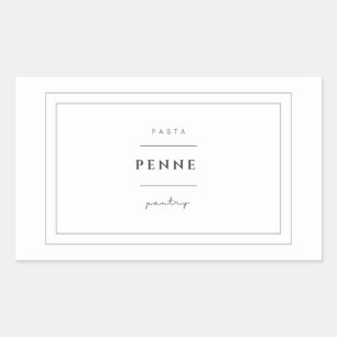 Penne Pasta Label Stickers