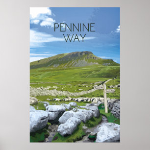 Pennine Way National Trail Reiseplakat Poster