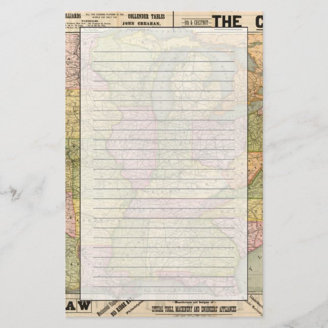 Pennsylvania 6 briefpapier (Vorderseite)