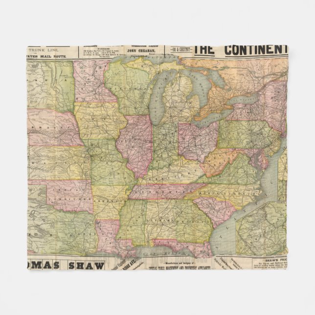 Pennsylvania 6 fleecedecke (Vorderseite (Horizontal))