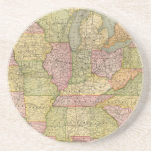 Pennsylvania 6 sandstein untersetzer