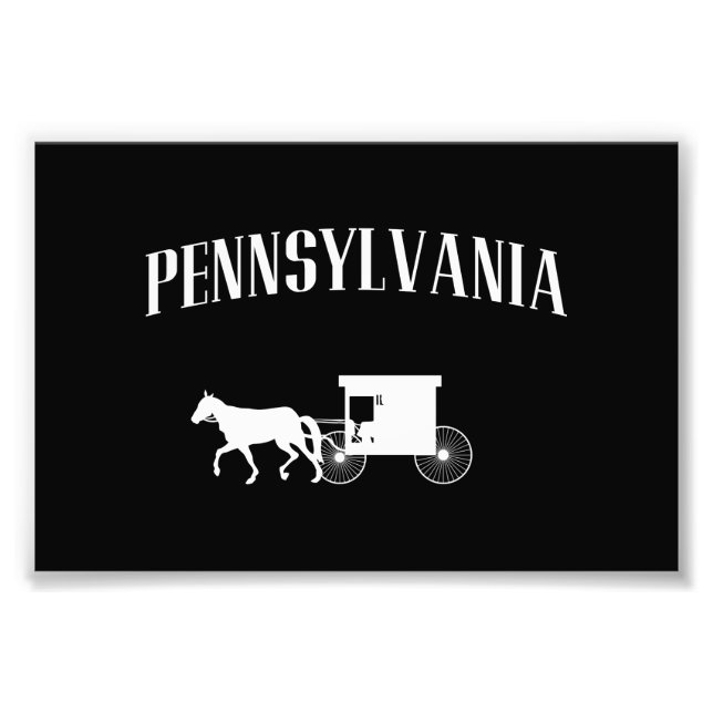 Pennsylvania Amish Carriage Fotodruck (Vorne)