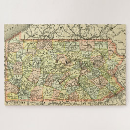 Pennsylvania Antike Karte Puzzle