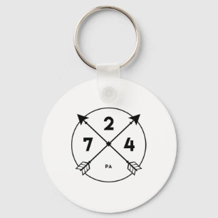 Pennsylvania Area Code 724 Staatsstolz Souvenir Gi Schlüsselanhänger