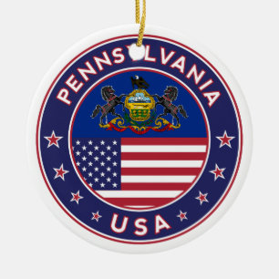 Pennsylvania-Aufkleber, Handy-Gehäuse, Totbeutel Keramik Ornament