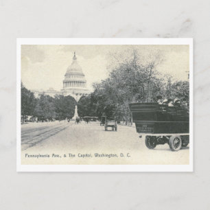 Pennsylvania Ave., Washington DC 1906 Vintage Postkarte