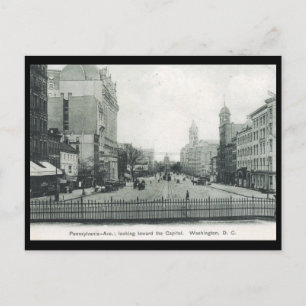Pennsylvania Ave, Washington DC 1906 Vintage Postkarte