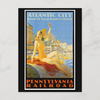 Pennsylvania Bahn nach Atlantik Postkarte