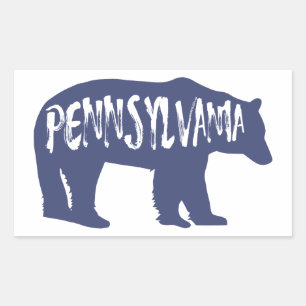 Pennsylvania Bear Rechteckiger Aufkleber