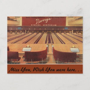 Pennsylvania, Berry's Bowling, Erie Postkarte