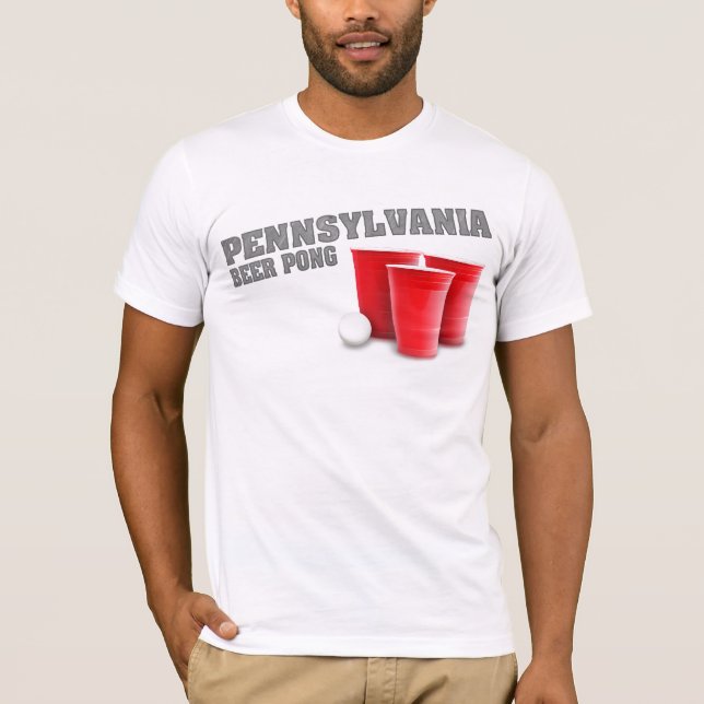 Pennsylvania-Bier Pong T - Shirt (Vorderseite)