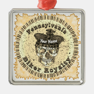 Pennsylvania Biker  Ornament Aus Metall
