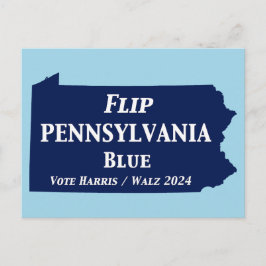 Pennsylvania Blue im Jahr 2024 gedreht Postkarte