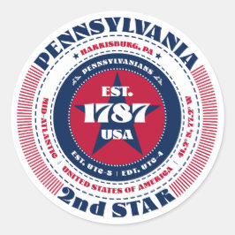 Pennsylvania Circle Design Sticker