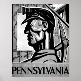 Pennsylvania Coal Poster WPA 1938