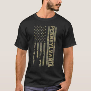 Pennsylvania Deer Hunter Vintage Hirschjagd Camouf T-Shirt