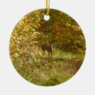 Pennsylvania Deer im Herbst Keramik Ornament