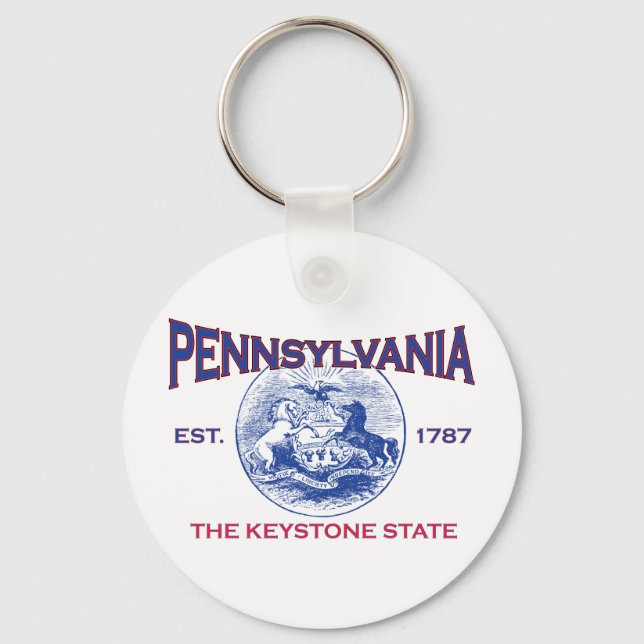 PENNSYLVANIA Der Keystone-Staat Schlüsselanhänger (Vorderseite)