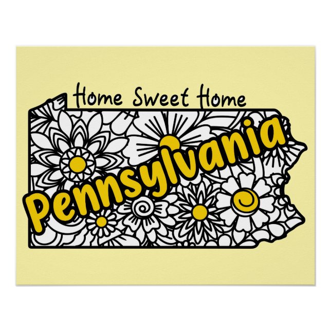 Pennsylvania Doodle Blume Poster (Vorderseite)