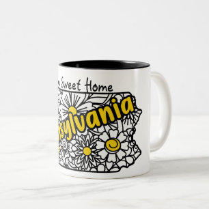 Pennsylvania Doodle Blume Zweifarbige Tasse
