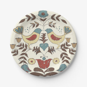 Pennsylvania Dutch Amish Hex Sign Bird Americana Pappteller