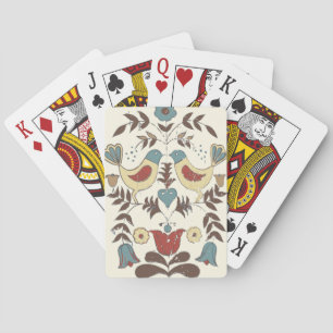 Pennsylvania Dutch Amish Hex Sign Bird Americana Spielkarten