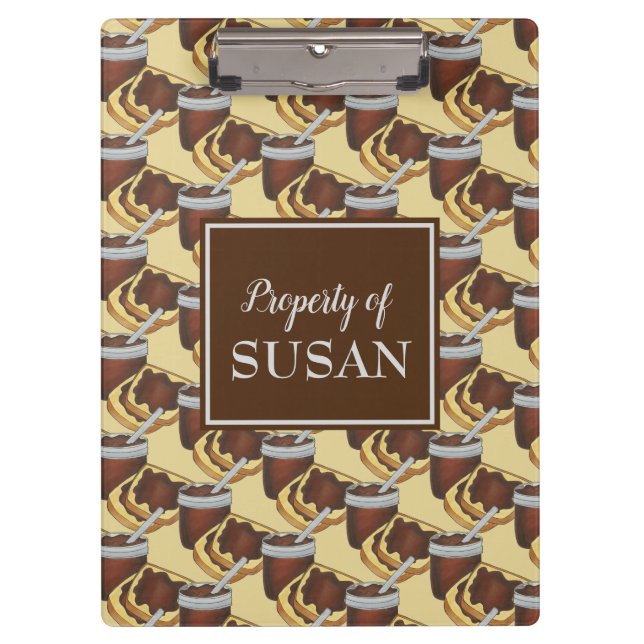 Pennsylvania Dutch Canned Apple Butter Amish Food Klemmbrett (Vorderseite)