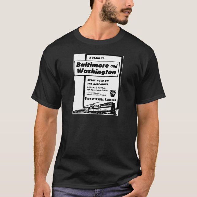 Pennsylvania-Eisenbahn bildet stündlich 1948 aus T-Shirt (Vorderseite)