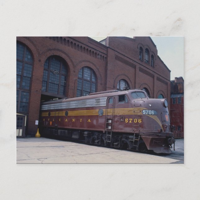 Pennsylvania Eisenbahn EMD E-8 1988 restauriert, R Postkarte (Vorderseite)