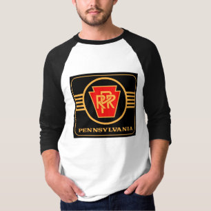 Pennsylvania-Eisenbahn-Logo, lange Hülse Ragland T-Shirt