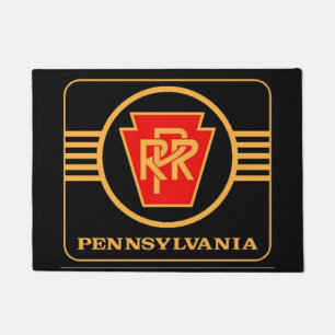 Pennsylvania Eisenbahn-Logo, Schwarz & Gold Fußmatte