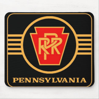 Pennsylvania Eisenbahn-Logo, Schwarz & Gold Mousepad
