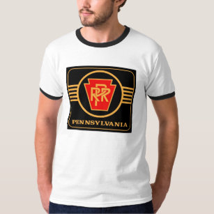 Pennsylvania-Eisenbahn-Logo-Wecker-T - Shirt