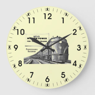 Pennsylvania Eisenbahn Moderner Power Große Wanduhr