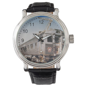 Pennsylvania Eisenbahn Silberleinen Armbanduhr