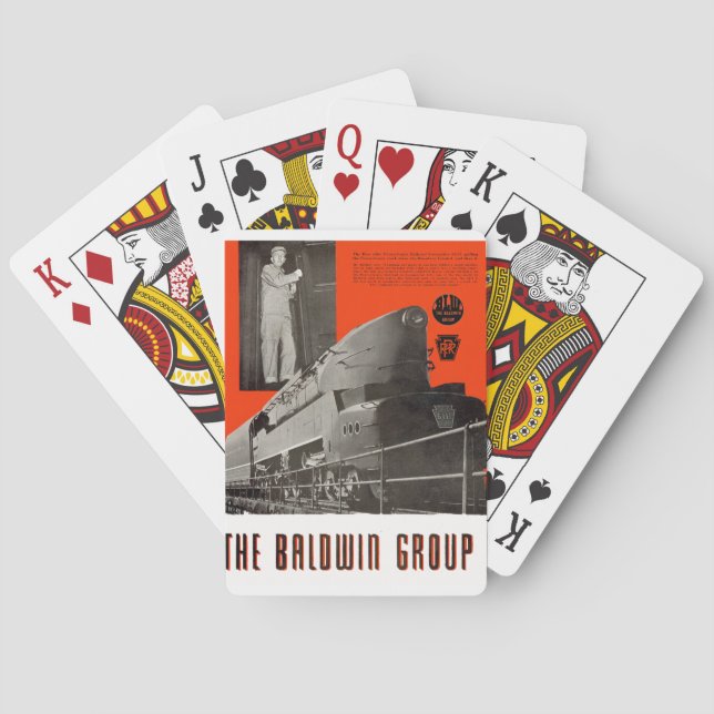 Pennsylvania Eisenbahn T1 Lokomotive 6111 Spielkarten (Rückseite)