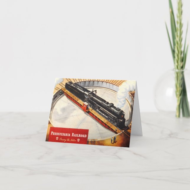 Pennsylvania Eisenbahndampfturbinenkarte Karte (Vorderseite)