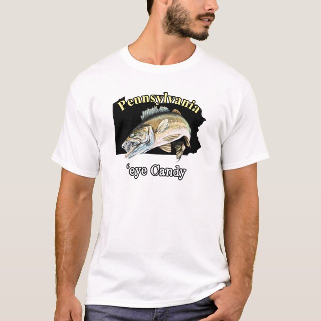 Pennsylvania 'Eye Candy Walleye Fischen T - Shirt (Vorderseite)