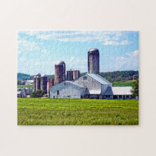Pennsylvania-Farm mit Silos Puzzle